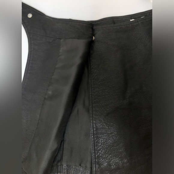 NWT New With Tags Pistola Rey vegan leather wrap skirt in Raven - Picture 9 of 11